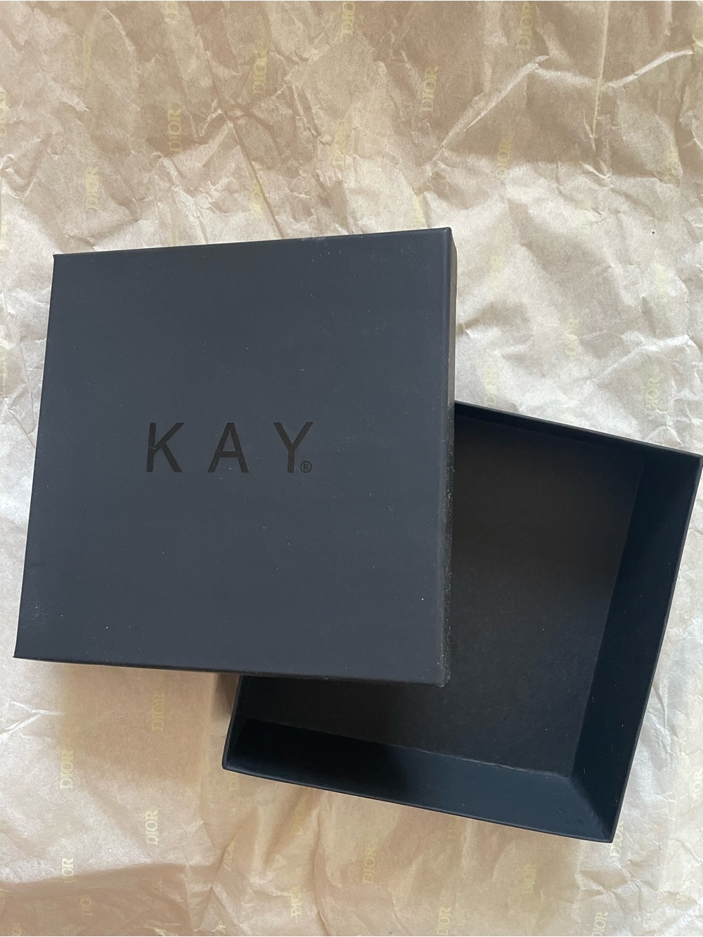 Kay Jewelers Black Jewelry Box with Lid